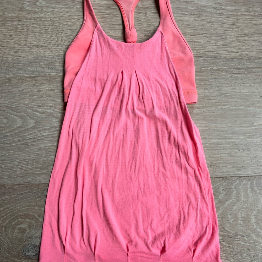 Lululemon Practice Freely Racerback Tank Top With Bra Size 2